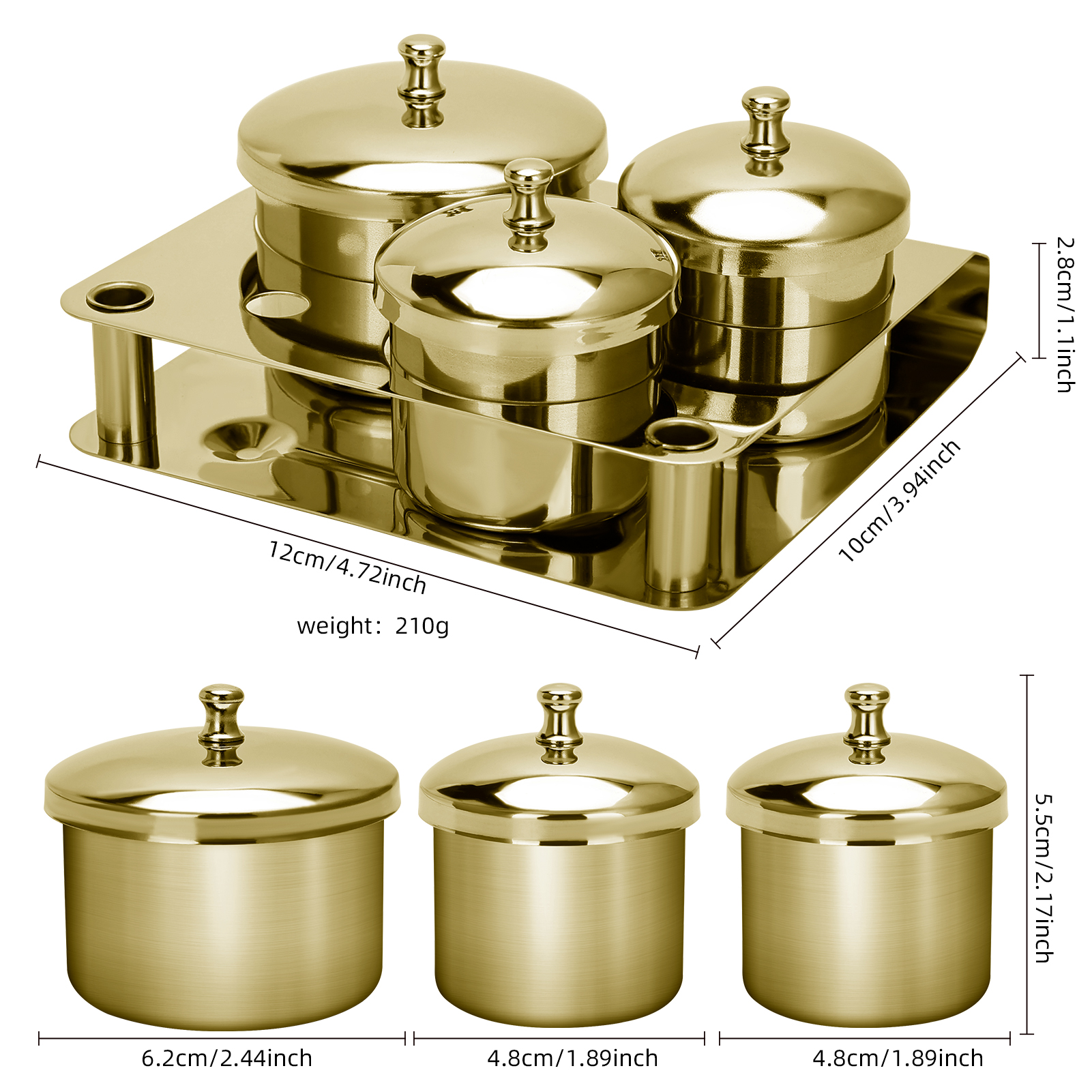 Stainless Steel Acrylic Liquid Powder Cup